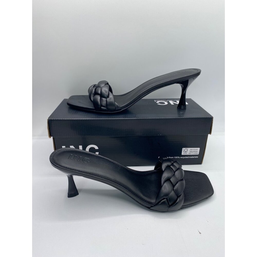 I.N.C. International Concepts Black Parker Braiding Dress Sandals Size 11M NWB